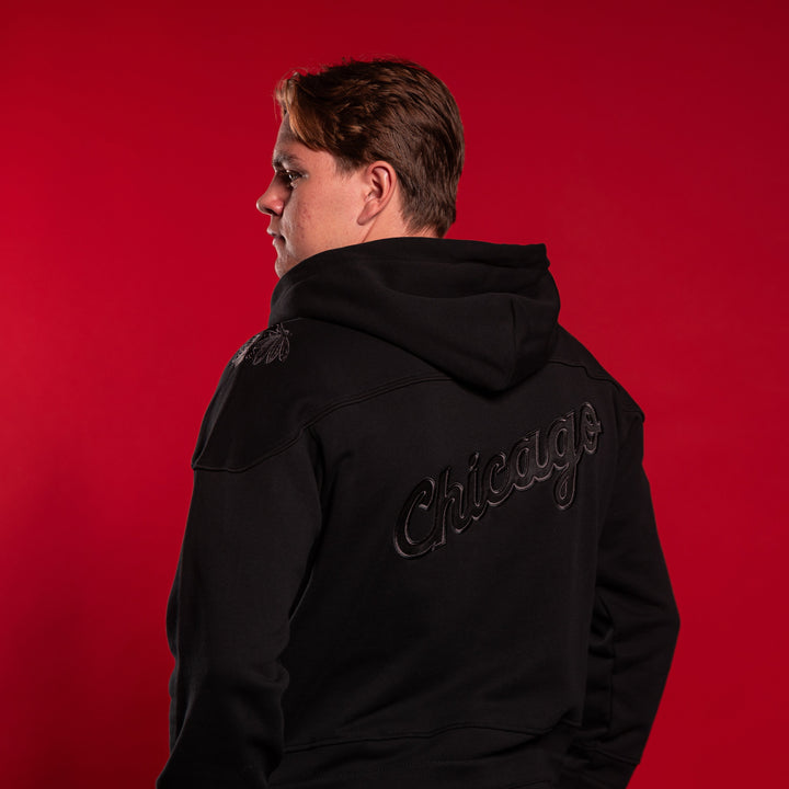 Blackhawks Originals Blackout Hockey Hoodie