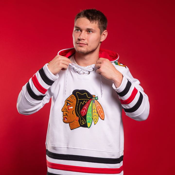 Blackhawks Originals White Hockey Hoodie