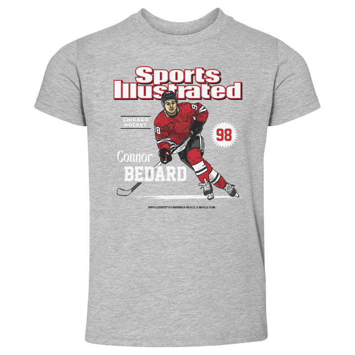 Connor Bedard Sports Illustrated &amp; Chicago Card WHT