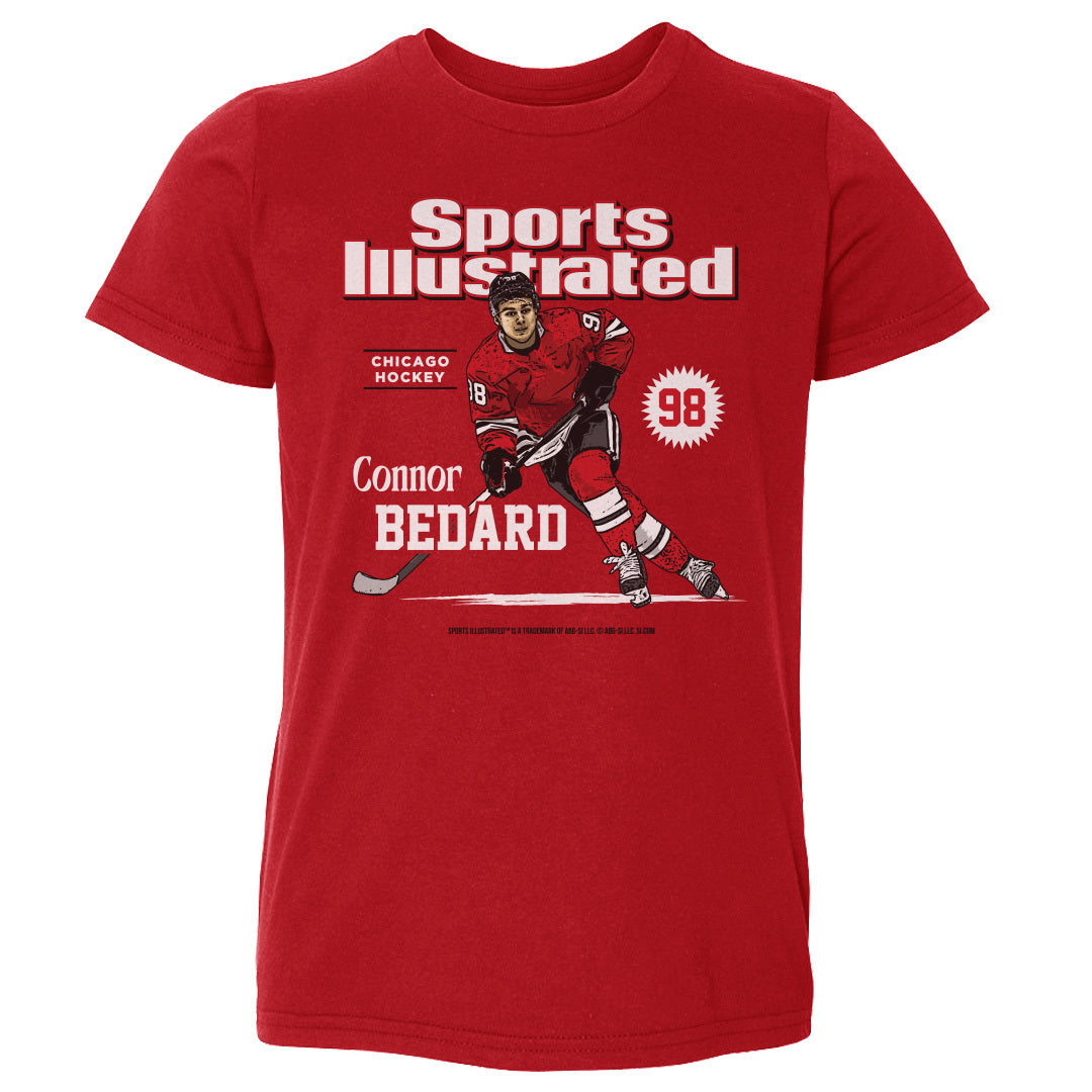 Connor Bedard Sports Illustrated &amp; Chicago Card WHT