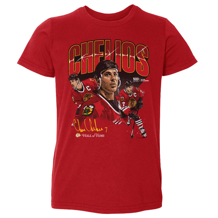 Chris Chelios Chicago Blackhawks Collage Toddler T-Shirt