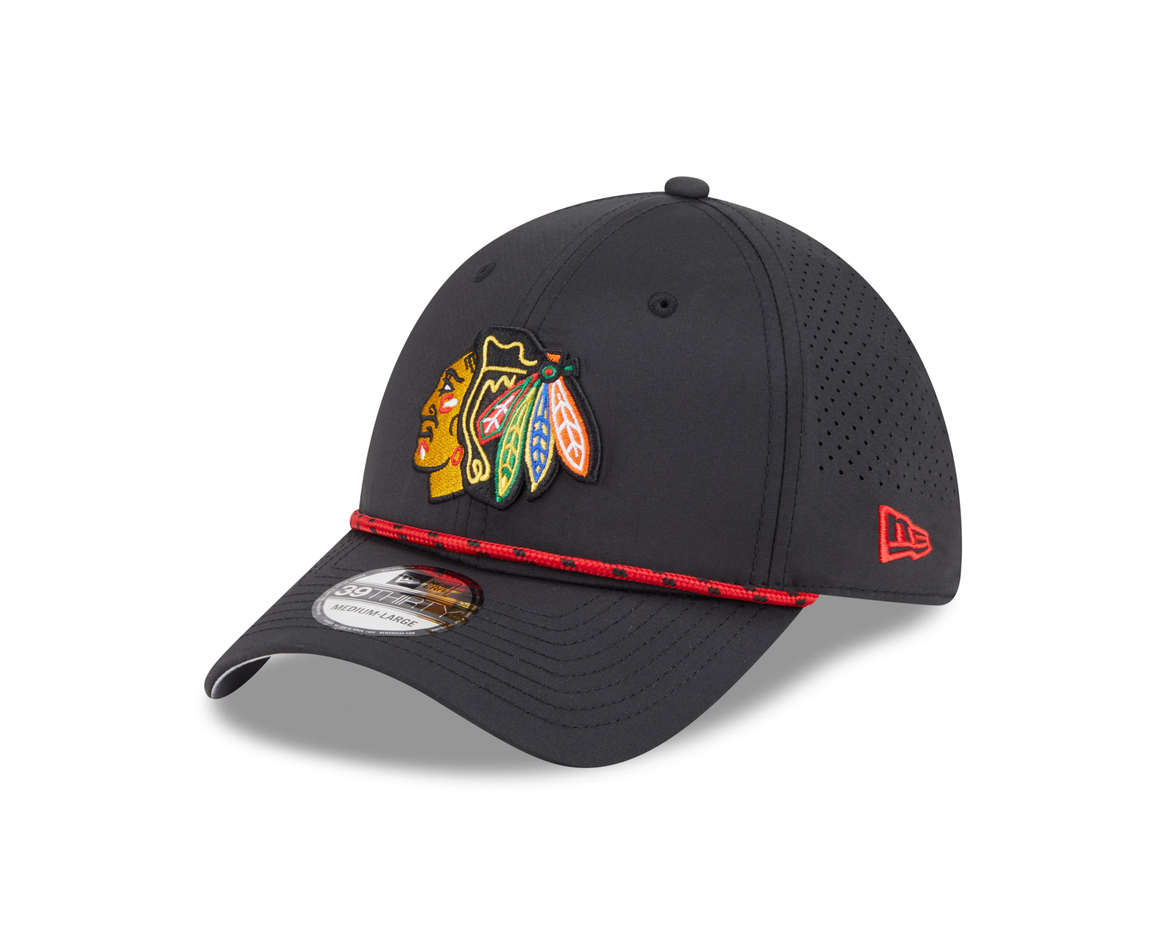 帽子 NEW ERA apartment BLACKHAWKS FITTED CAP New Era Chicago Blackhawks 39THIRTY Primary Logo Rope Fitted Cap