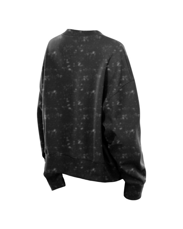New Era Ladies Chicago Blackhawks Throwback Distress Crewneck