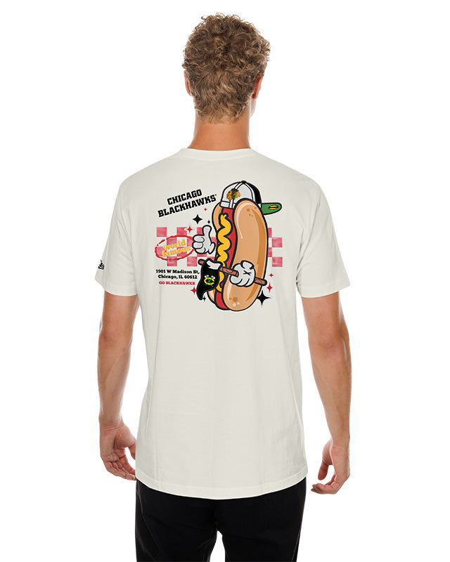 New Era Chicago Blackhawks Game Day Hotdog Tee