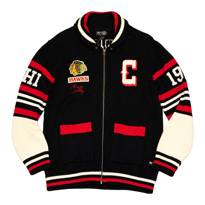 Wild Collective Chicago Blackhawks Diamond Jacquard Sweater