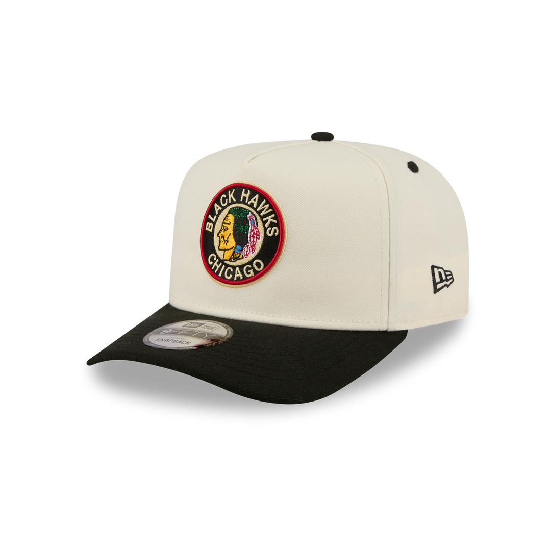 New Era Chicago Blackhawks 9FIFTY A-Frame Vintage Cream Snapback