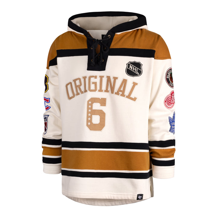 '47 Chicago Blackhawks Original 6 Fleece Lace Jersey Style Hood