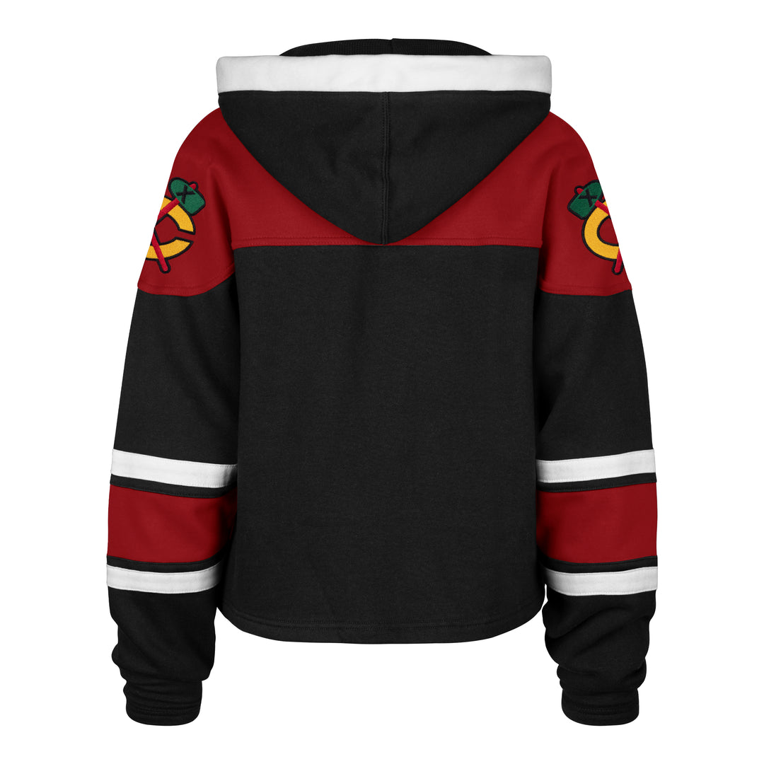 '47 Chicago Blackhawks Womens Cropped Superior Lacer Hood