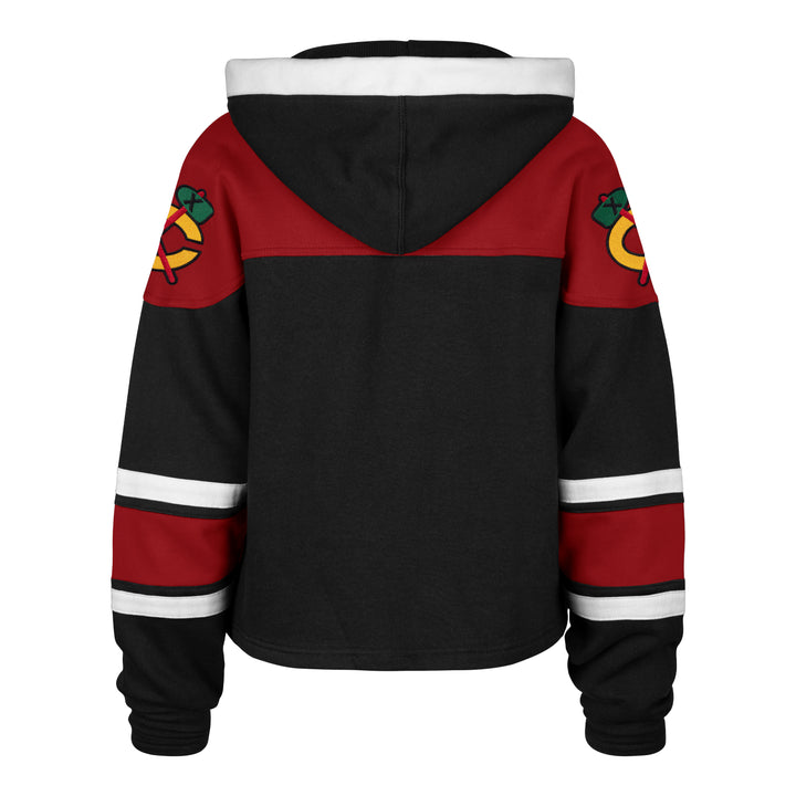 '47 Chicago Blackhawks Womens Cropped Superior Lacer Hood
