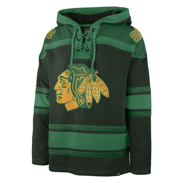 '47 Chicago Blackhawks Going Green Lacer Hoodie