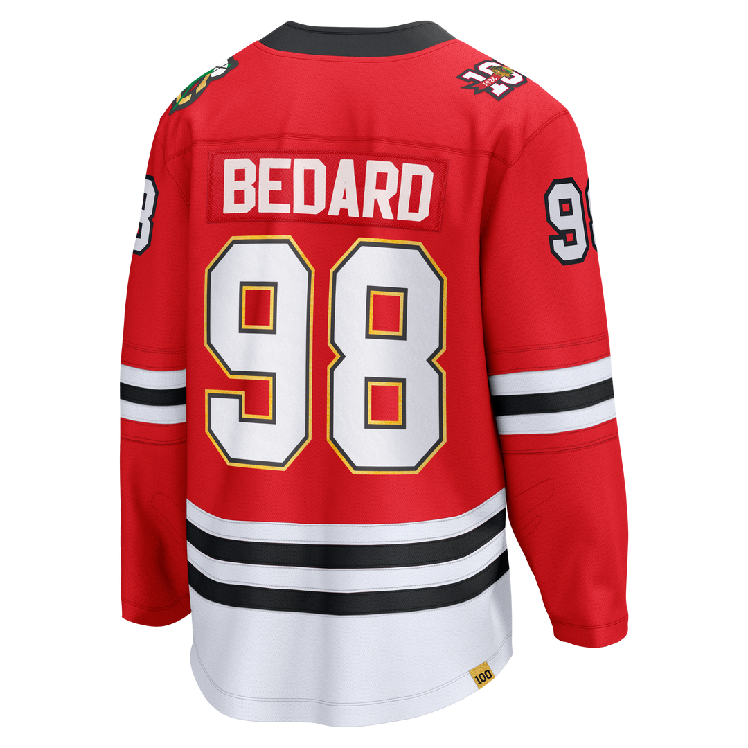 Fanatics Chicago Blackhawks Centennial Breakaway Replica Bedard Jersey