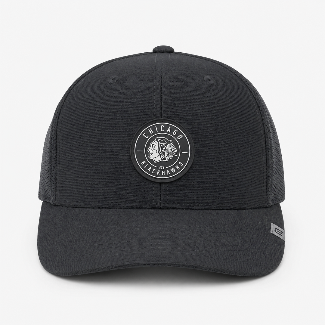 TravisMathew Chicago Blackhawks Bahamas Silicone Patch Snapback