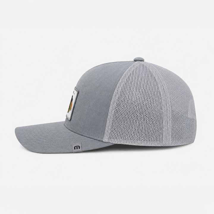 TravisMathew Chicago Blackhawks Widder 2.0 Square Patch Snapback