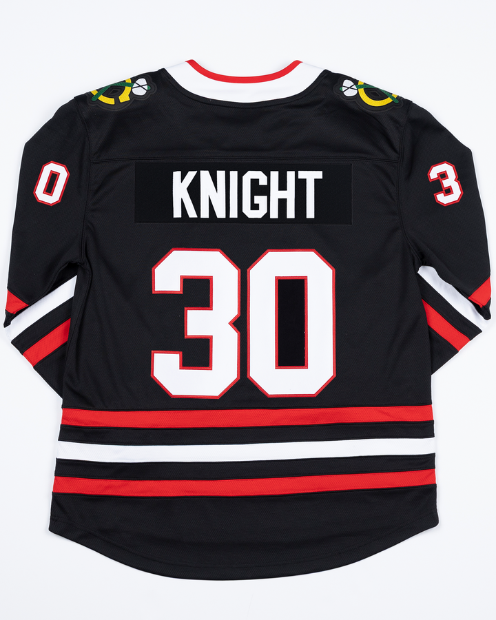 Fanatics Chicago Blackhawks Spencer Knight Breakaway Replica Alternate Pressed Jersey