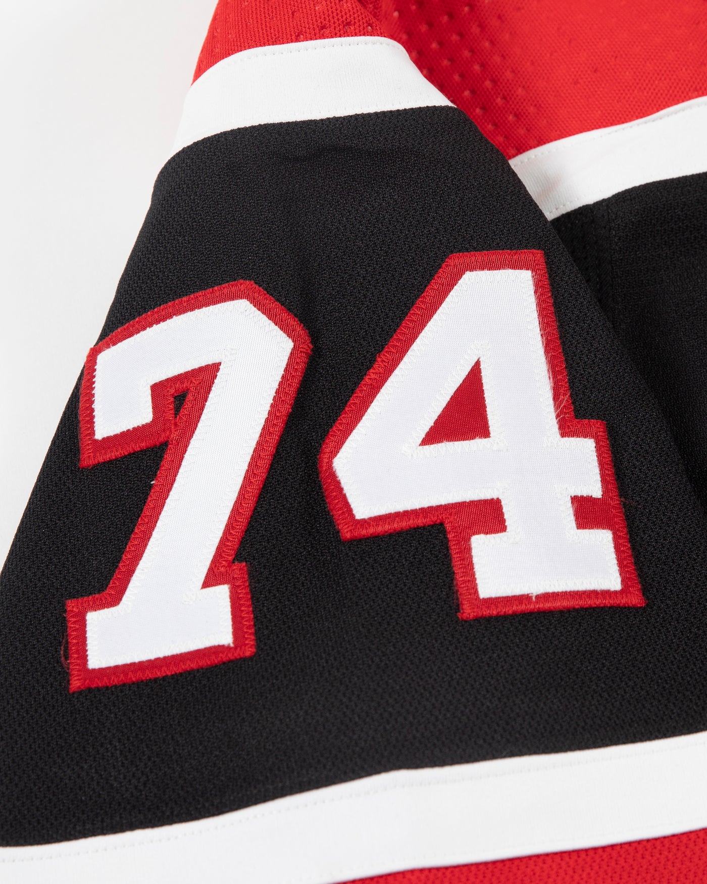 Autographed Chicago Blackhawks Nicolas Beaudin team issued reverse retro jersey - shoulder numbers