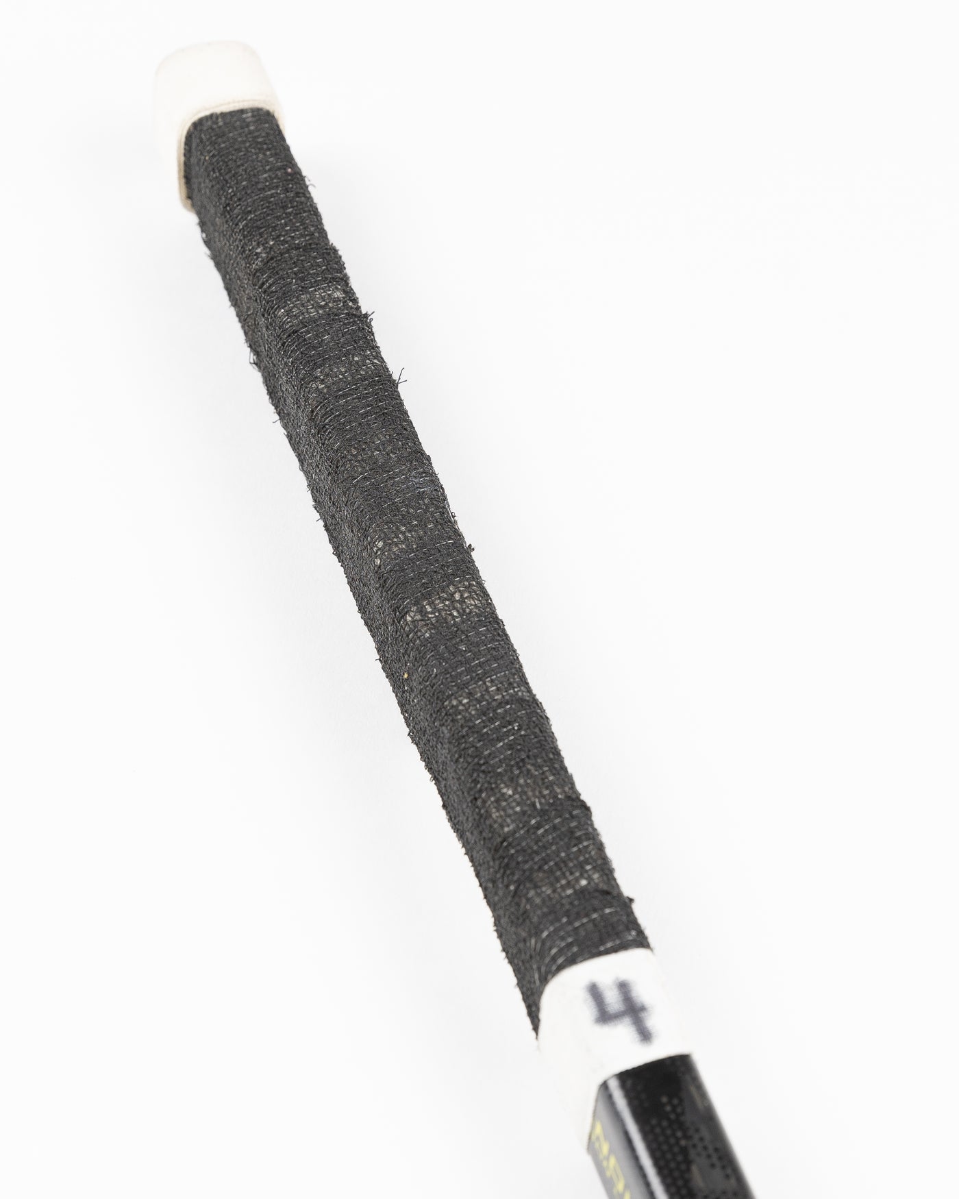 signed and game used Chicago Blackhawks Seth Jones hockey stick - alt detail lay flat