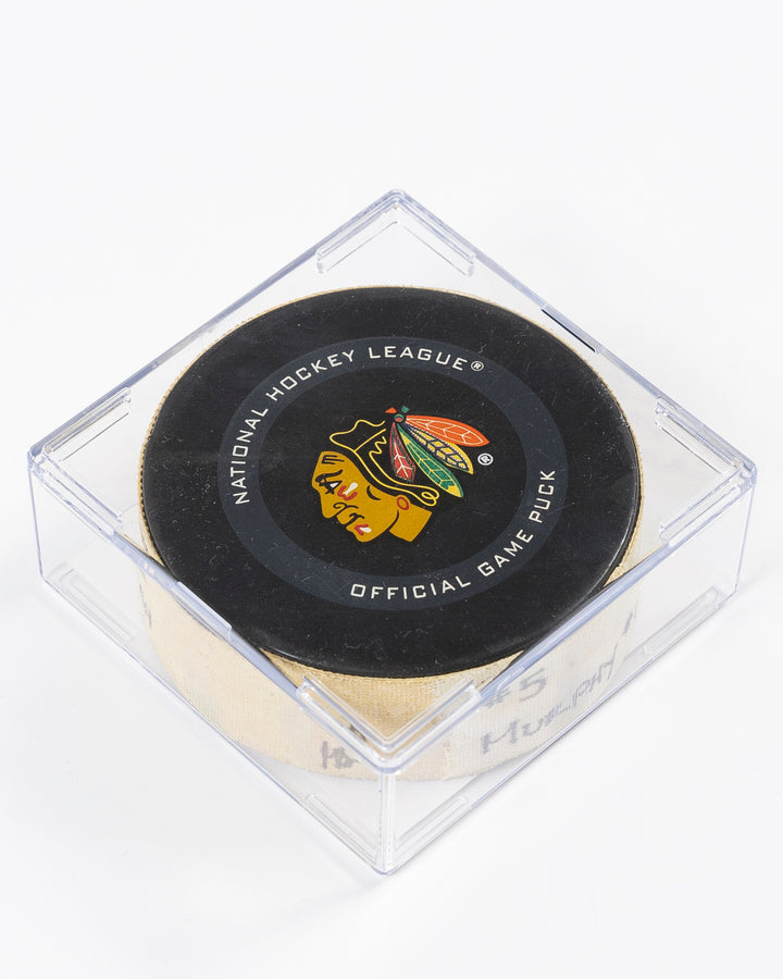 Connor Murphy Game-Used Goal Puck 11/19/19 13355