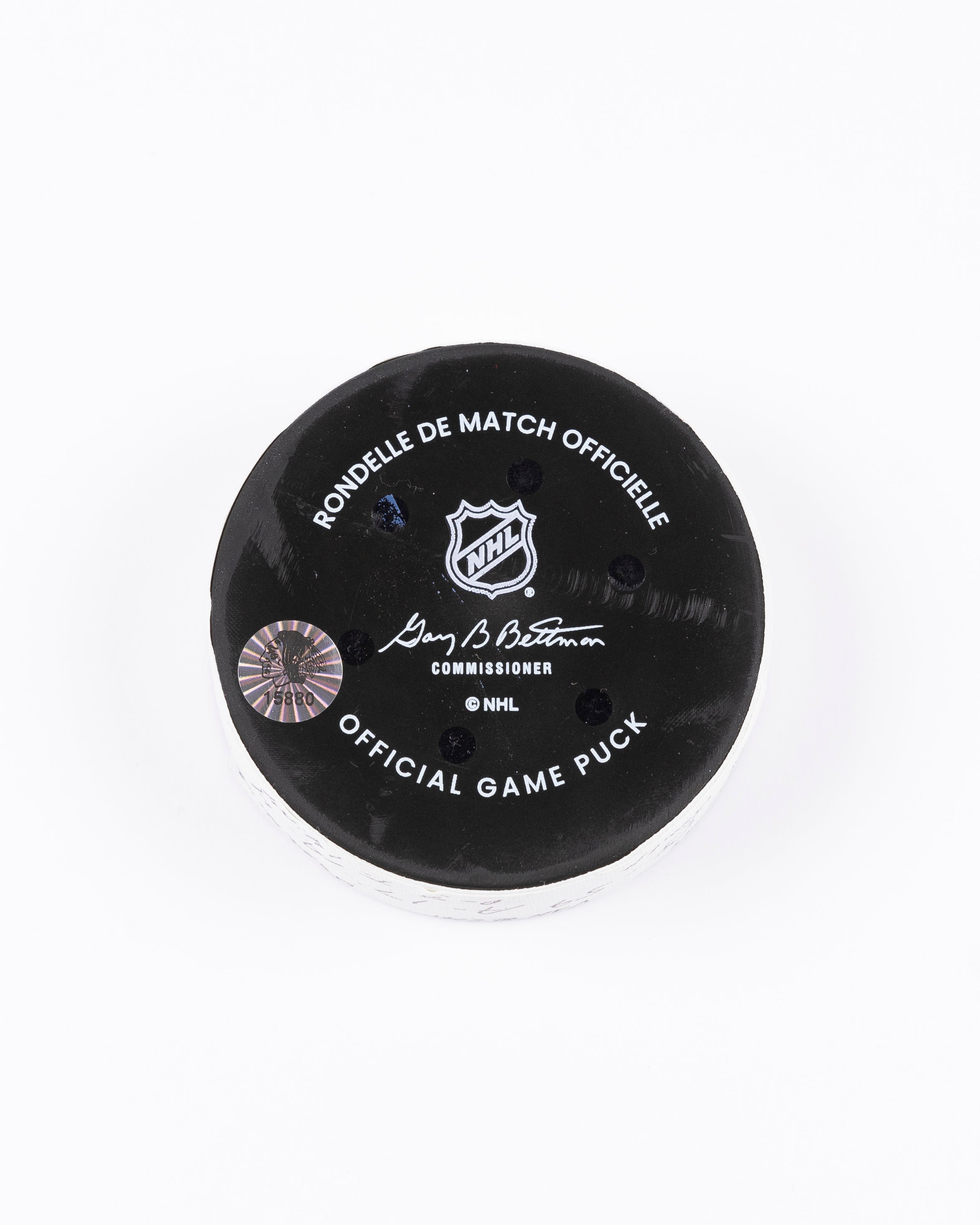 Tyler Bertuzzi Game-Used Goal Puck 10/22/24 15880 – CBH Shop