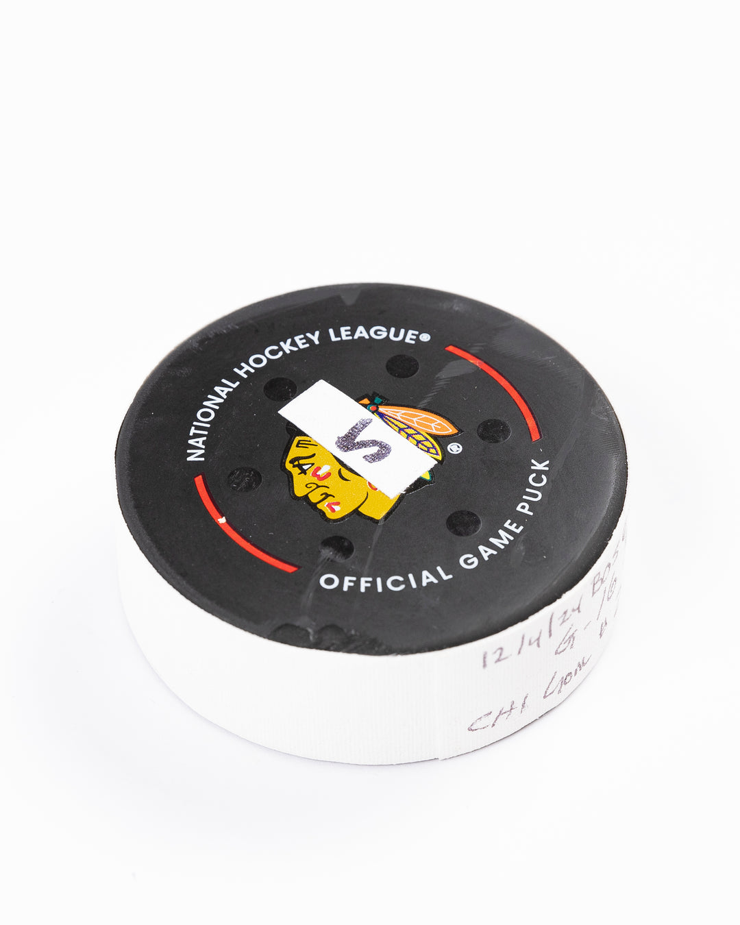 Jason Dickinson Game-Used Goal Puck 12/4/24 15959