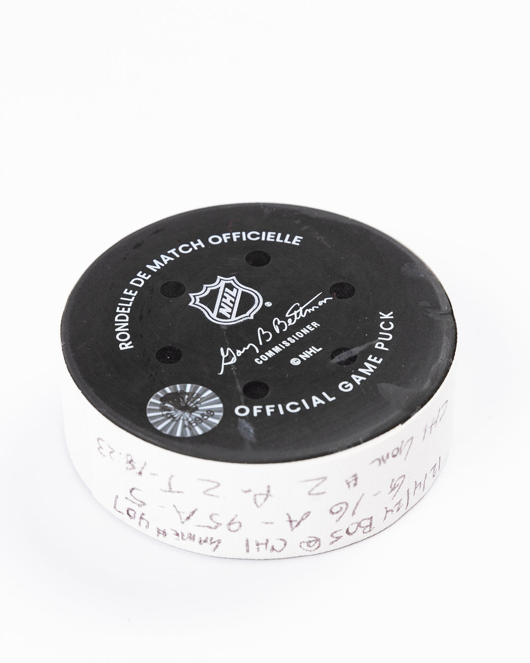 Jason Dickinson Game-Used Goal Puck 12/4/24 15959