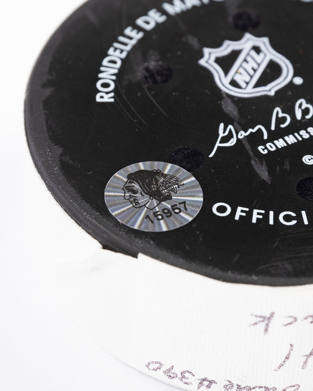 Game-Used Puck 12/1/24 15957