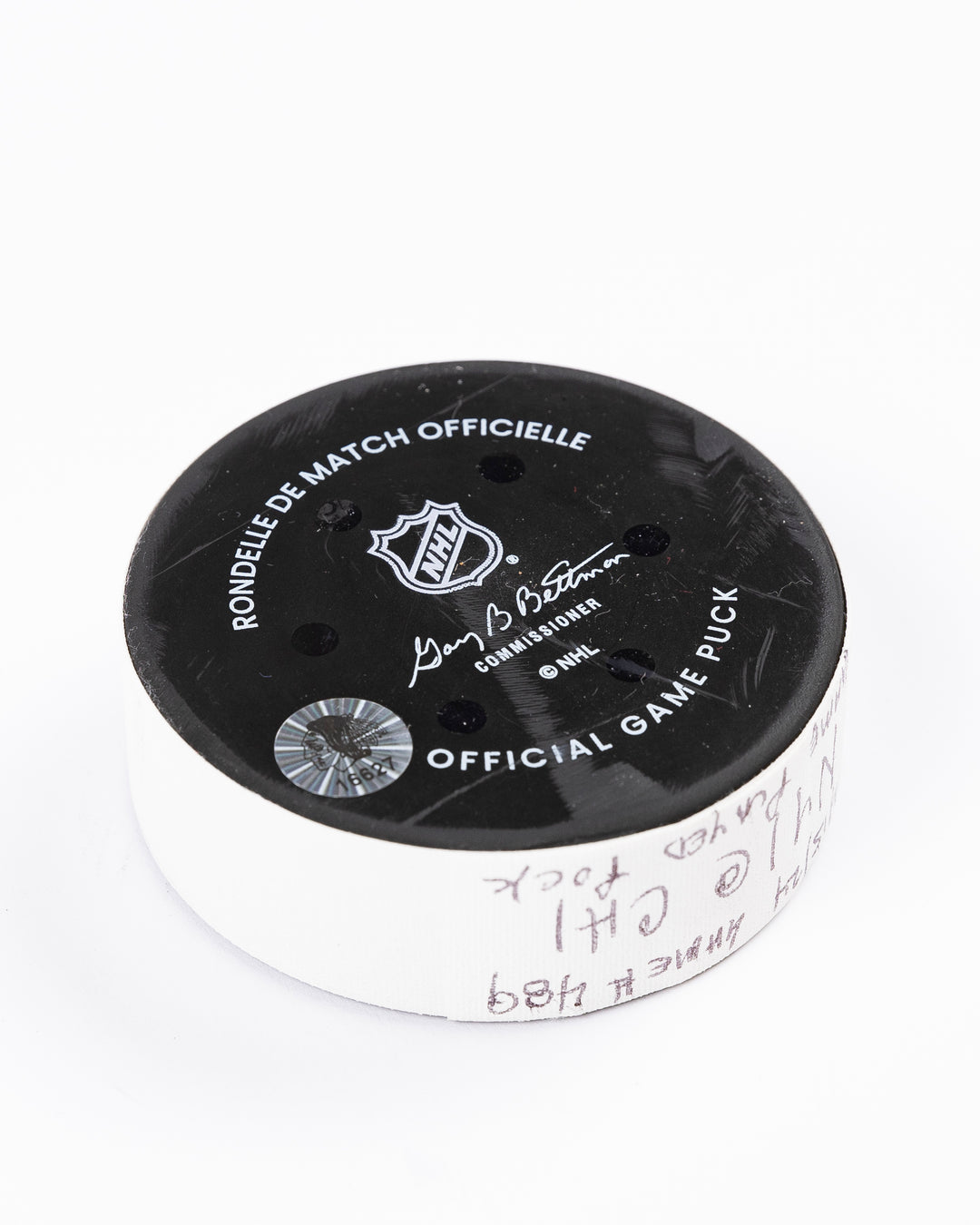 Game-Used Puck 12/15/24 16627