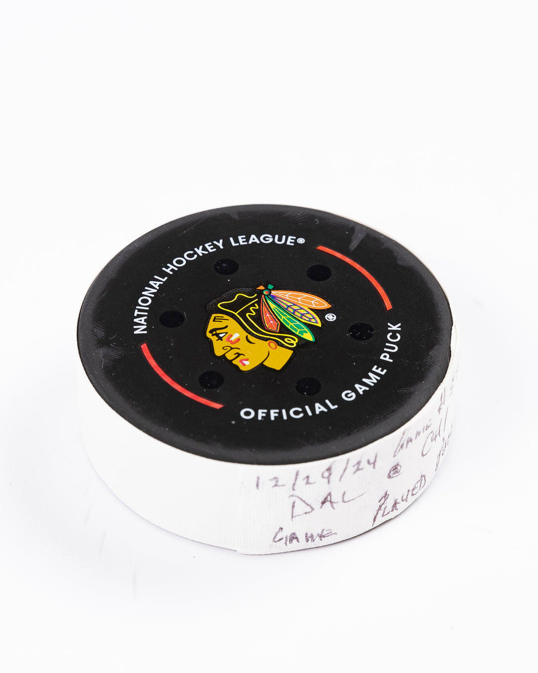 Game-Used Puck 12/29/24 16659