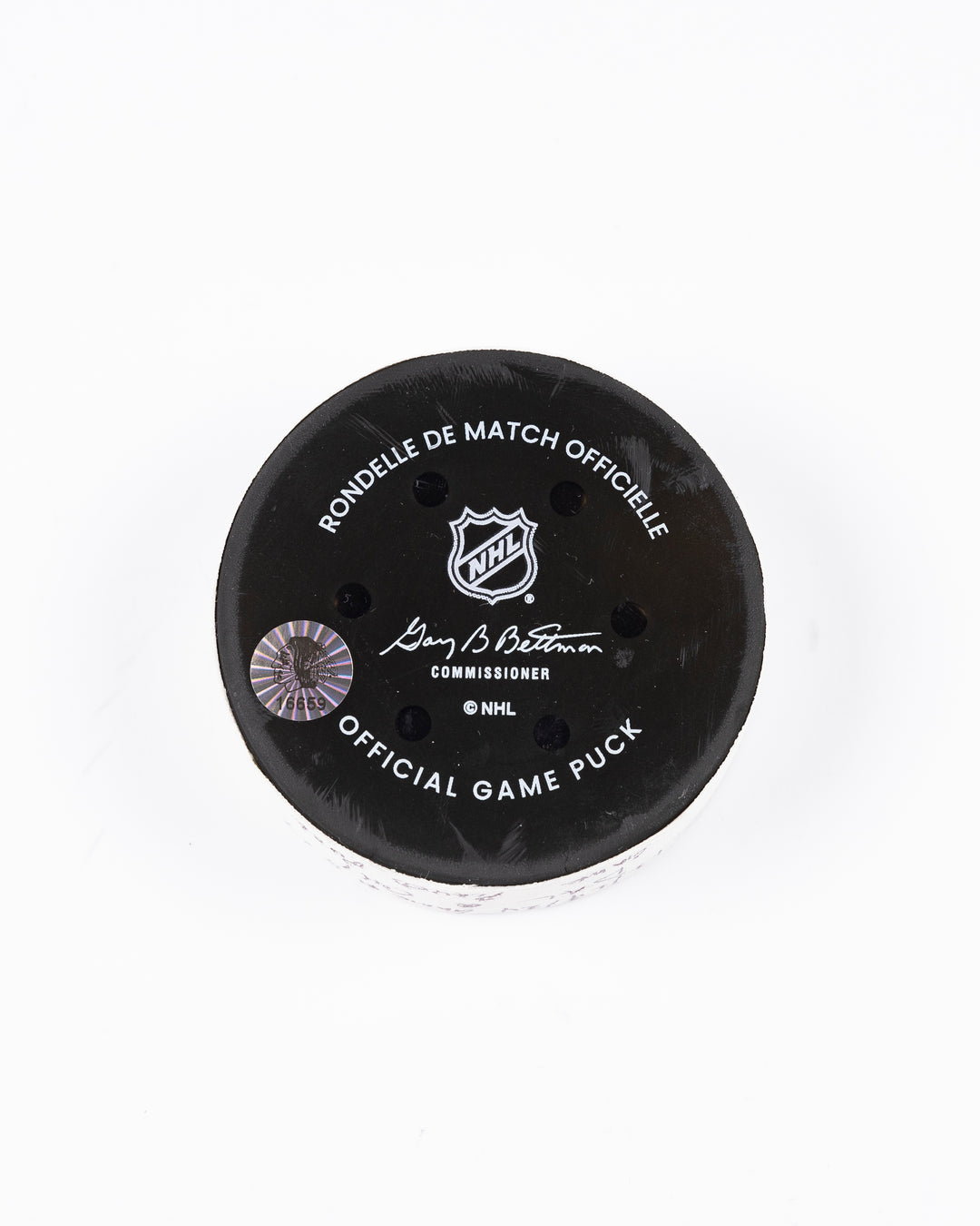 Game-Used Puck 12/29/24 16659