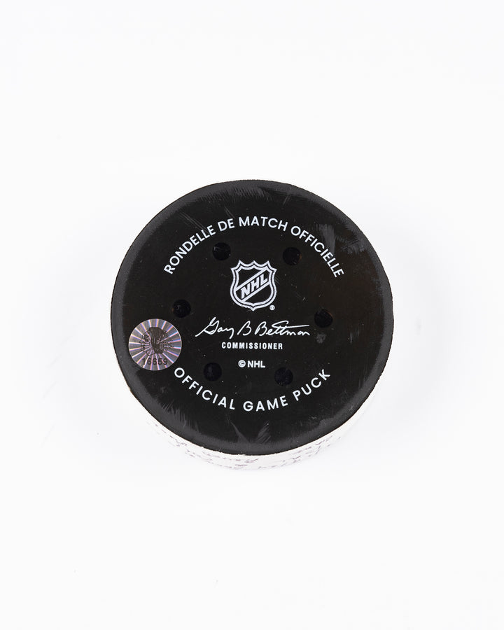 Game-Used Puck 12/29/24 16659