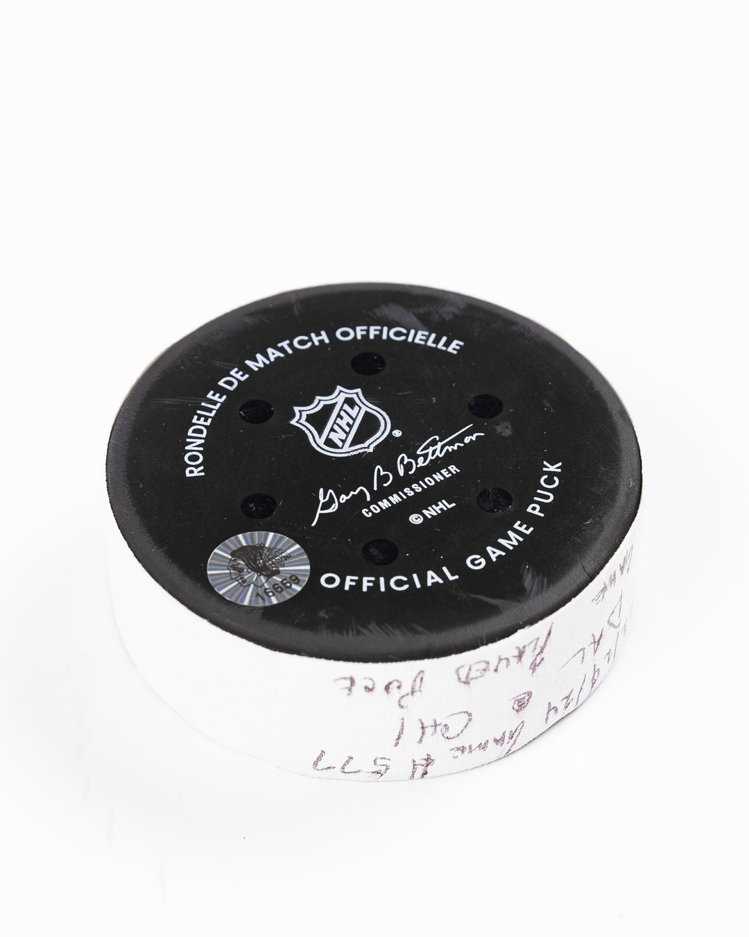 Game-Used Puck 12/29/24 16659