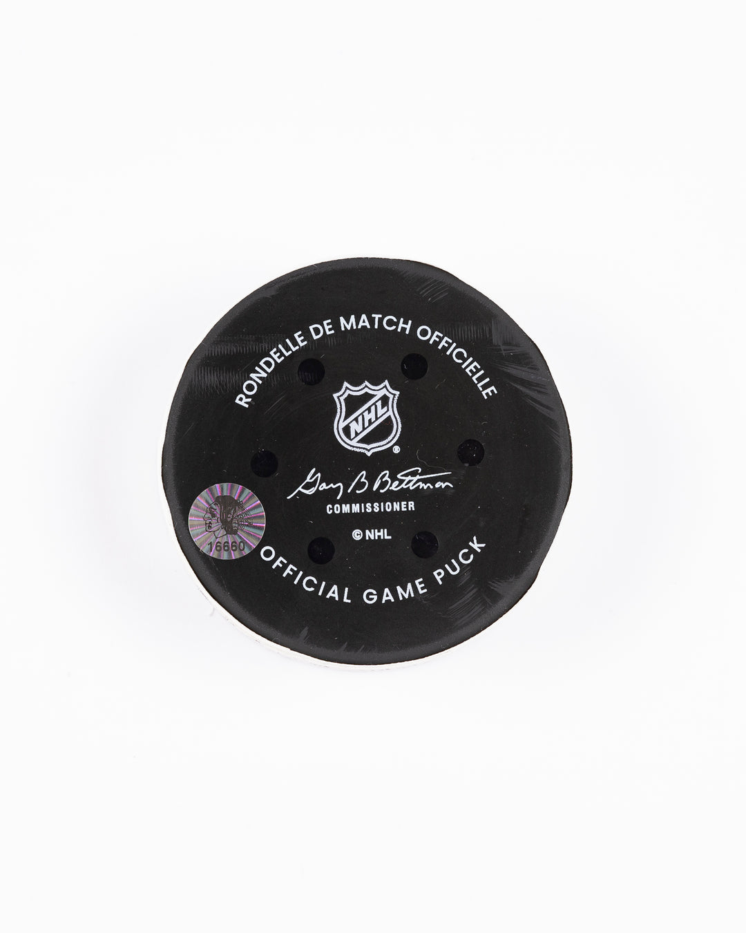 Game-Used Puck 12/29/24 16660