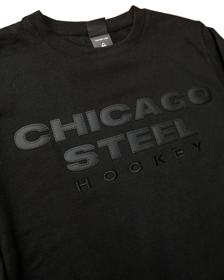 Chicago Steel Black Crewneck