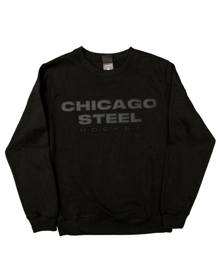 Chicago Steel Black Crewneck