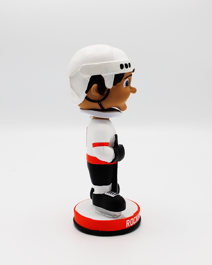 Rockford IceHogs HOF bobblehead - side lay flat