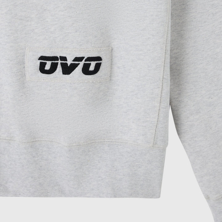OVO x NHL Chicago Blackhawks Crewneck - Ash Heather
