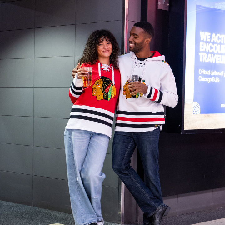Blackhawks Originals White Hockey Hoodie