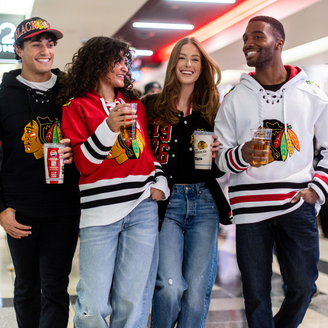 Blackhawks Originals White Hockey Hoodie