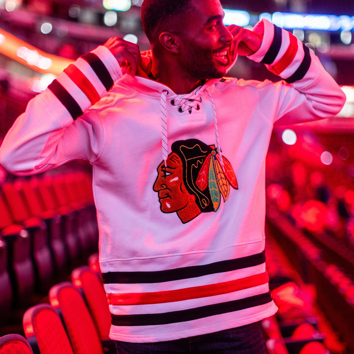 Blackhawks Originals White Hockey Hoodie