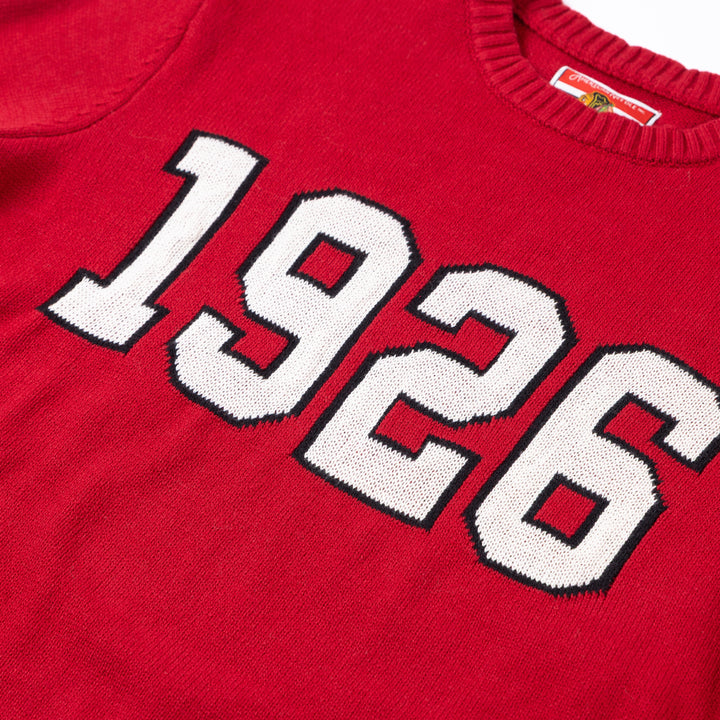 American Needle Chicago Blackhawks Centennial 1926 Knit Sweater