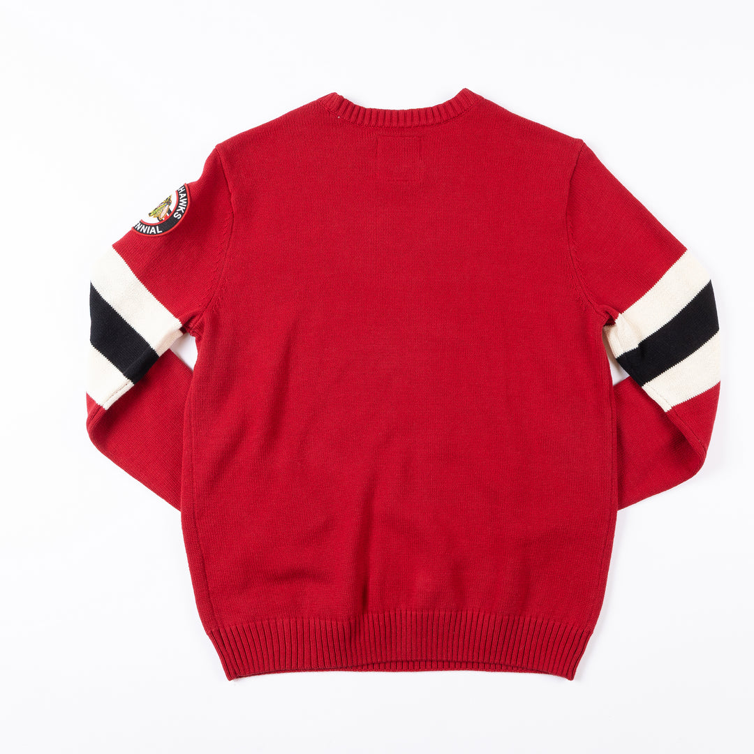 American Needle Chicago Blackhawks Centennial 1926 Knit Sweater