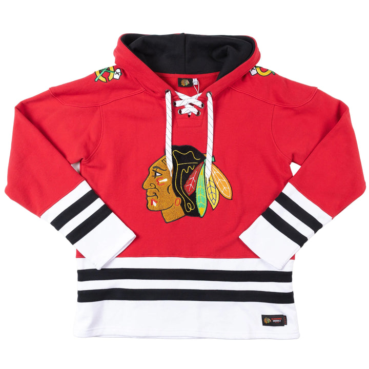 Blackhawks Originals Red Hockey Hoodie