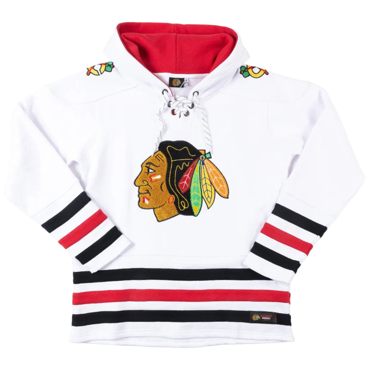 Blackhawks Originals White Hockey Hoodie