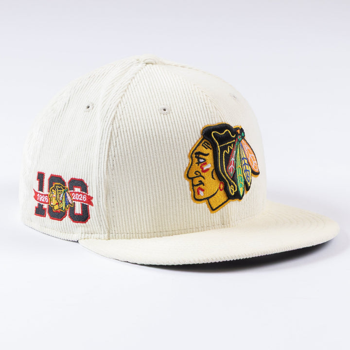 New Era Chicago Blackhawks 9Fifty Centennial Corduroy Snapback