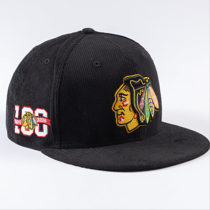 New Era Chicago Blackhawks 9Fifty Centennial Corduroy Snapback