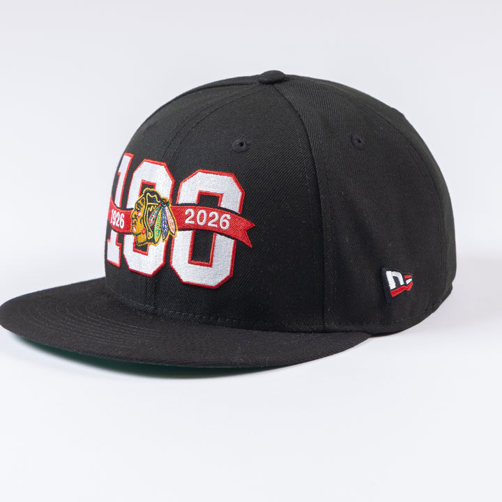 New Era Chicago Blackhawks 59Fifty Centennial Patches Fitted Hat