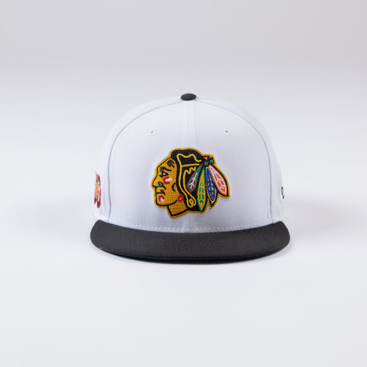 New Era Chicago Blackhawks 59Fifty Centennial Chainstitch Fitted Hat