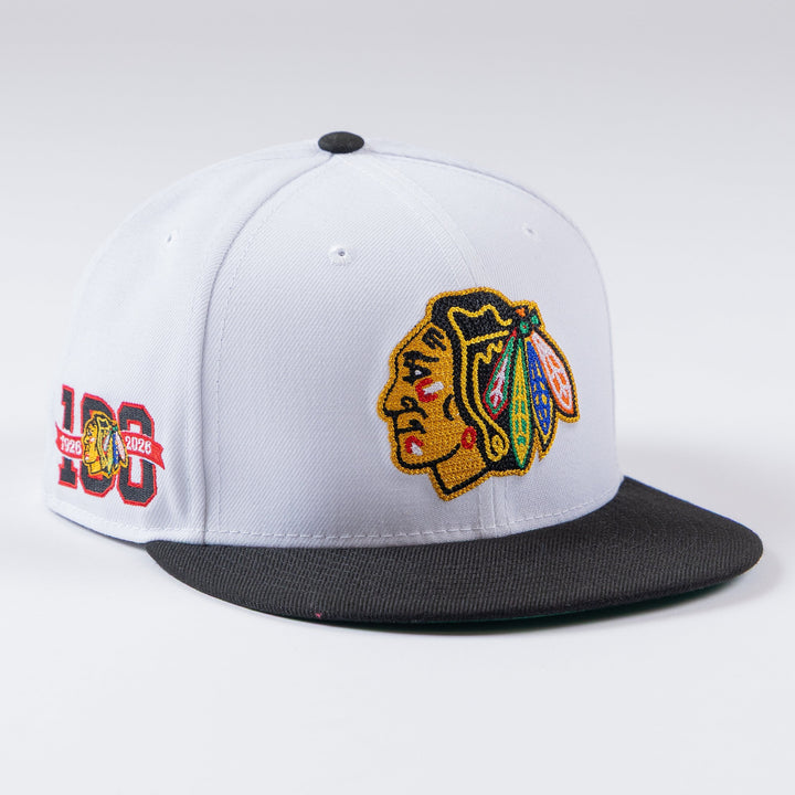 New Era Chicago Blackhawks 59Fifty Centennial Chainstitch Fitted Hat