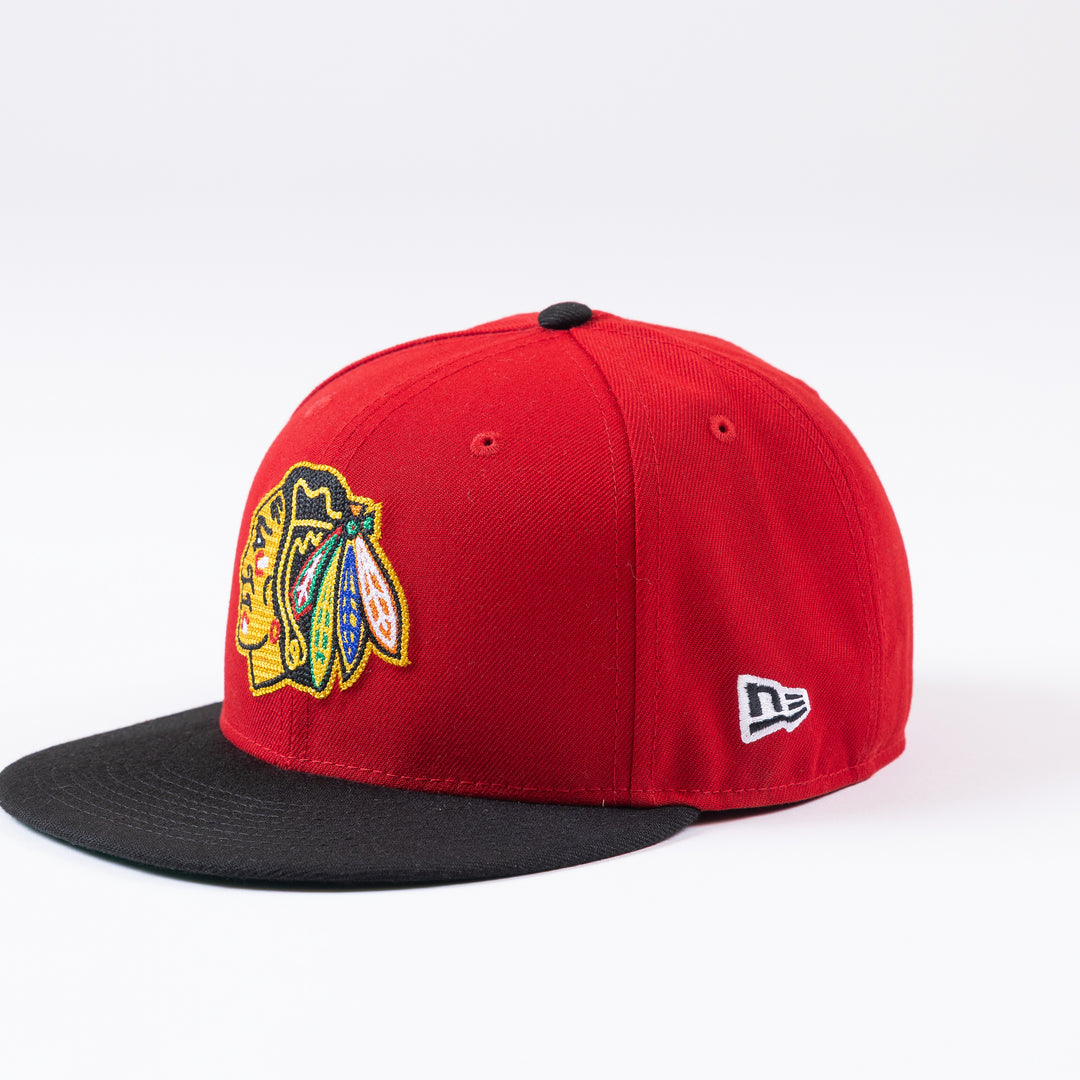 New Era Chicago Blackhawks 59Fifty Centennial Chainstitch Fitted Hat