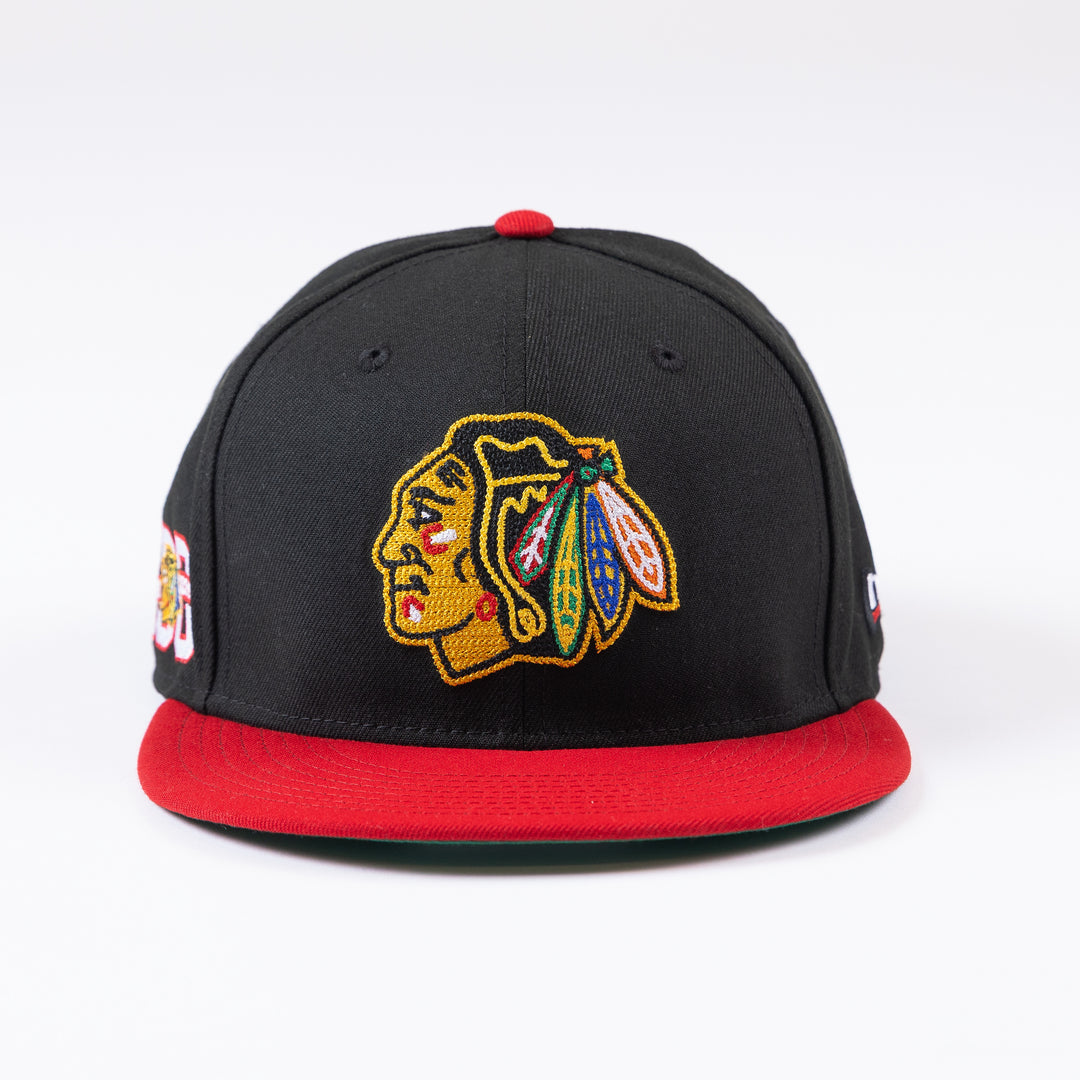 New Era Chicago Blackhawks 59Fifty Centennial Chainstitch Fitted Hat