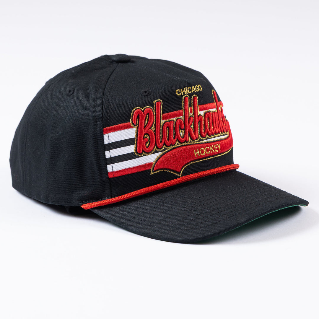 Mitchell & Ness Chicago Blackhawks Jersey Stripe Tail Sweep Snapback